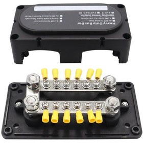 Resim Cp-3158 300a 12-48v Rv Yat Modifiye Çift Sıra 12 Yollu M6 Terminal Barası 12 Adet Terminal İle 