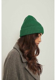 Resim Eke Tekstil Unisex Yeşil Fitilli Yumuşak Basic Bere Yeşil 