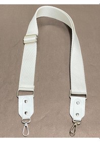 Resim Karantuhafiye Derili Palaska Askı / Polyester Palaska Askı / Palaska Sap / Polyester Çanta Sapı Beyaz Beyaz 