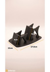 Resim Duo-sync Çiftli Gamepad Standı - 2'li Oyun Konsolu Kol Tutucu Ve Masaüstü Düzenleyici - Siyah 