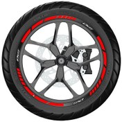 Resim deeb Dio Jant Şeridi Kırmızı Beyaz Model X 