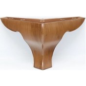 Resim Ademkocplastik Adem Koç Plastik 12Cm Nehir Ahşap Desenli Mobilya Ayağı 