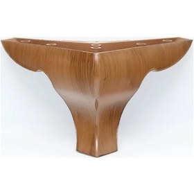 Resim Ademkocplastik Adem Koç Plastik 12Cm Nehir Ahşap Desenli Mobilya Ayağı 