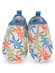 Resim Civil Boys Palmiye Baskılı Tabansız 26-30 Numara Deniz Ayakkabısı - Beyaz - Beyaz / 30 Numara 