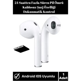 Resim Iphone6/7/8/x/11 Uyumlu 2.nesil Beyaz Bluetooth Kablosuz Kulaklık 