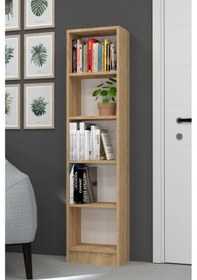 Resim Lila Modern Kitaplık Safirmeşe Safir Meşe 