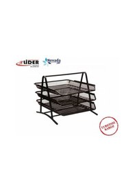 Resim Metal Evrak Rafı Hareketli 3 Lü 