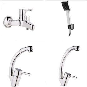 Resim Arçe Delta Banyo Eviye Lavabo Bataryası Duş Seti 