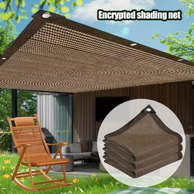 Resim Dayanıklı Polietilen Açık Güneş Gölge Ağı, 81%-90% UV Blok, Dikdörtgen, Su Geçirmez Olmayan, Gizlilik Bahçe/Patio/Balkon/Saray Gölgesi, Çoklu Boyutlar Mevcut, Bahçe Gizlilik Ekranı | Dokuma Görünüm | Dayanıklı Yapı, Güneş Gölge Kumaşı 