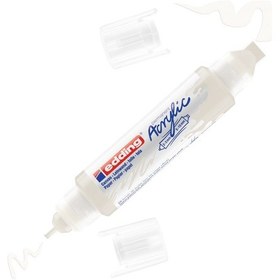 Resim Edding 5400 3D Double Liner Akrilik Boyama Markörü 5-10 Mm Beyaz 