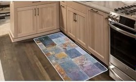 Resim Colorix Carpet Kaymaz Taban Tezgah Önü Mutfak Paspası 75x150 cm No: 692 