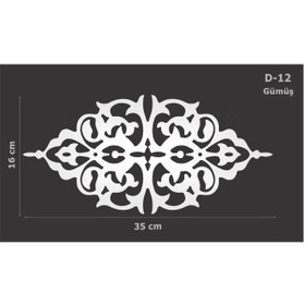 Resim Eymenyapimarket Dekoratif Yapışkanlı Aynalı Pleksi Mobilya Dolap Süsü D-12 (177374773) 