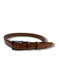 Resim Kafka K100-26 Hakiki Deri Dikişli Erkek Kemer 135 Cm Taba 