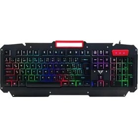 Resim Pearl Shop KB-R800 Metafor USB Gökkuşağı Aydınlatmalı Q Metal Yüzey Gaming Oyuncu K 