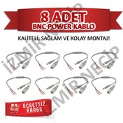 Resim Güvenlik Kamerası Kablosu Bnc Elektrik Güç Kablosu 8Li Power Kabl 