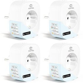 Resim EIGHTREE Matter Sertifikalı Akıllı Wi-Fi Priz, 16A, Zaman Planlama ve Uzaktan Erişim 