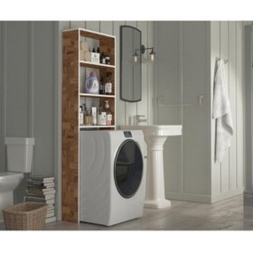 Resim Kenzlife çamaşır makinesi dolabı lidamdf byz 180*066*20 % 100 mdf full mdf banyo ofis kapaksız arkal 