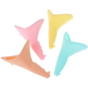 Resim Turuncu Kadın İşeme Cihazı Kadın Işemek Huni-taşınabilir Silikon Kadın Pisuar Seyahat 