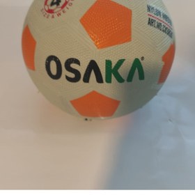 Resim Osaka 4 Numara Kauçuk Futbol Topu Turuncu Beyaz 