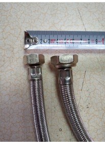 Resim Ezk 30 Cm 3/4X1/2 Kalın Çelik Örgülü Bağlantı Hortumu Rekorlu 1 Adet 