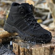 Resim BIG KING Siyah Çizgili Kauçuk Unisex Trekking Bot 