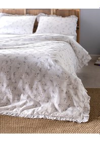 Resim Madame Coco Jules King Size %100 Pamuk Fırfırlı Nevresim Takımı - Beyaz 8684427122655 Beyaz 