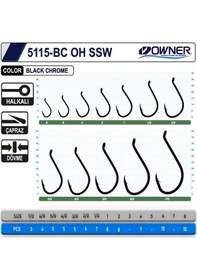 Resim Owner 5115 Oh Ssw Black Chrome İğne No: 2/0 