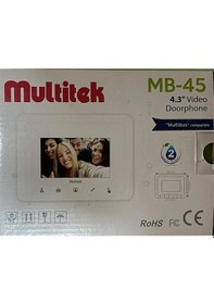 Resim Multitek MB-45 Görüntülü 4.3" Diafon Beyaz Kasa 