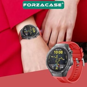 Resim Huawei Watch GT 5 Pro 46mm ile uyumlu Özel Tasarım Tokalı Silikon Kordon Kayış - FC1063 