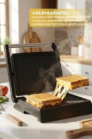 Resim Sinbo SSM-2594 1000W Izgara ve Tost Makinesi 180° Açılabilir Yapışmaz Plaka 