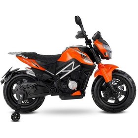 Resim Motocross Cross Akülü Motor Akülü Araba Yeni Seri Babyhope 447 12v Turuncu 