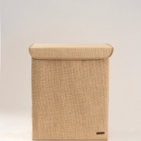 Resim Tidy Jüt Kapaklı Düzenleyici Büyük Kutu (40x50x30cm) 6012 - Natural / 40x50x30 