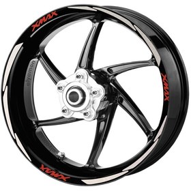 Resim Deeb X-Max Jant Şeridi Reflektif Beyaz Kırmızı Model S 