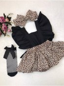 Resim Ensu bayb Bebek Leopar Desenli Slopet Elbise 