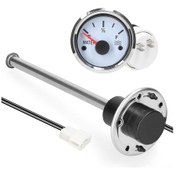 Resim Yuntech01 12v 52mm Incelemeli Yakıt Seviyesi Göstergesi - 200mm Çelik Sensörlü Araç, Tekne, Bot İçin Su Ve Yakıt Seviyesi Ölçer 