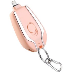 Resim Maiyame Taşınabilir Şarj Aparatı - Pembe Lightning Kablolu Mini Powerbank 1500mah 