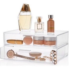 Resim Artirilabilir Çekmeceli Makyaj Organizer 2 Li 