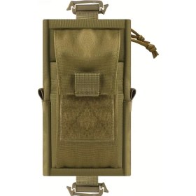 Resim Elmpaly Haki Outdoor Tactical Molle Çantası Kompakt Çok Bölmeli Dayanıklı Spor Haki 