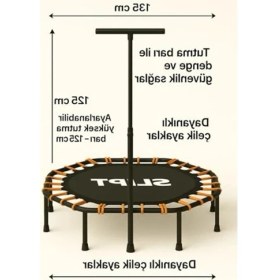 Resim Cekar Store Slipt 135 cm ''(54 Inç) Tutunmalı Step Trambolin Cks-65 