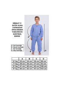 Resim Cantoy Erkek Çocuk Uyku Tulumu Kalın Elyaf Dolgulu Premium Kalite 2.5 Tog Mavi Melanj 