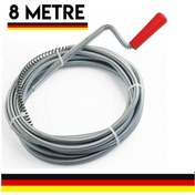 Resim Mager Tıkanmış Lavabo Gider Boru Kanal Açıcı Kılavuz Susta 8 Metr 