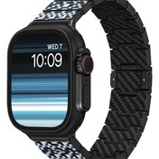 Resim Apple Watch / Ultra Uyumlu Karbon Fiber Kordon Mosaic 