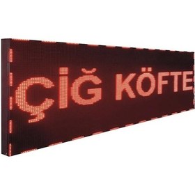 Resim Led Tabela 16x64cm Çift Taraflı Kırmızı Kayan Yazı-wifi 