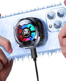 Resim EXENAR Oyuncu Telefon Hava Soğutma Fanı 3 Kademe Radyatör Fan Telefon Soğutucu Tak Çalıştır Magsafe 