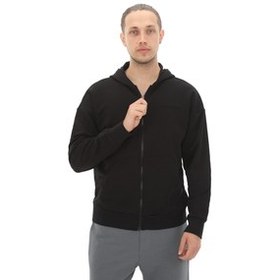 Resim Skechers M Essential Full Zip Hoodie Erkek Ceket Siyah 