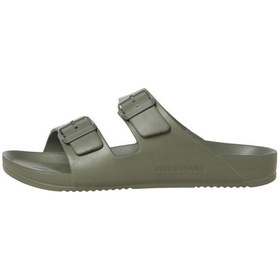 Resim Jack & Jones Erkek Jfwcroxton Çift Bantlı Sandelet Terlik 12204004 Haki 