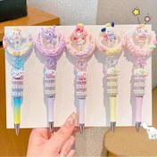 Resim Sanrio tükenmez kalem Kuromi moda çizgi film karakterli tükenmez kalem; My Melody renkli öğrenci tükenmez kalem; Cinnamoroll dönen tükenmez kalem; Kitty sevimli okul kırtasiye; Pochacco yaratıcı 
