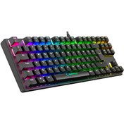 Resim Rampage KB-R17 Raptor Black USB 6 Color Blue Switch Lc Layout Gaming Mechanical Hırvatça Q Keyboard SIFIR