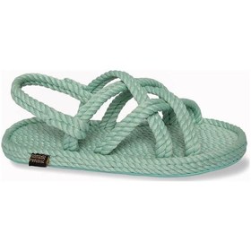 Resim Nomadic Republic Bodrum Kauçuk Tabanlı Kadın Halat Sandalet - Mint Yeşili Yeşil 