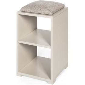 Resim Step Ayakkabılık , Kapı Önü, Oturaklı, Çift Raflı Ayakkabılık, Modern, Şık Beyaz 